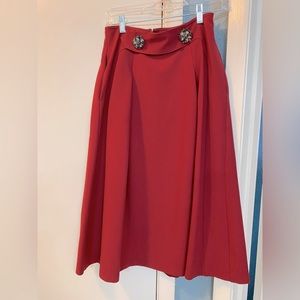 WHBM size 2 tea length skirt